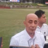 Kepala Biro Hukum, Kepegawaian, dan Hubungan Masyarakat IPDN, Arief M Edie saat dijumpai terkait persiapan kegiatan sebagai lokasi Retret Kepala Daerah Gelombang Kedua. (Yanuar/Jabar Ekspres)