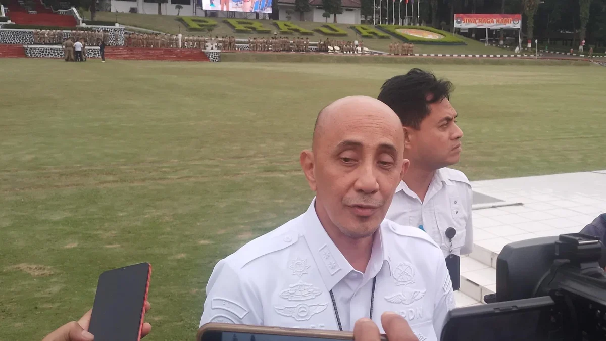 IPDN Kampus Jatinangor Sumedang Siap Jadi Tempat Pelaksanaan Retret Kepala Daerah Gelombang Kedua Kepala Biro Hukum, Kepegawaian, dan Hubungan Masyarakat IPDN, Arief M Edie saat dijumpai terkait persiapan kegiatan sebagai lokasi Retret Kepala Daerah Gelombang Kedua. (Yanuar/Jabar Ekspres)