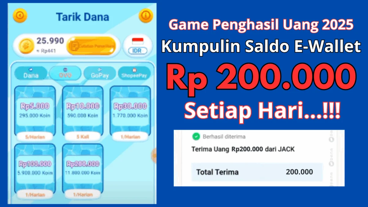 Gampang Banget Ngumpulin Rp200.000 dengan Game Penghasil Uang Tercepat 2025