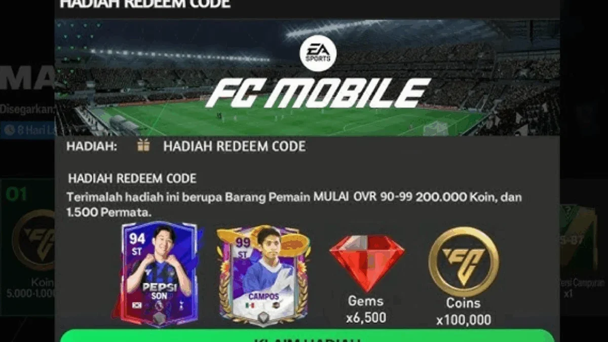 Ambil Kode Redeem FC Mobile Terbaru Hari ini, Banyak Hadiah Menarik Ambil Kode Redeem FC Mobile Terbaru Hari ini, Banyak Hadiah Menarik