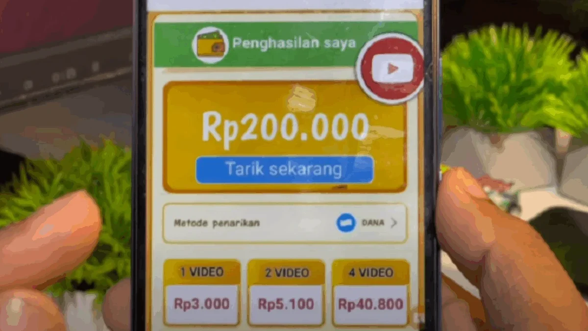 Nonton Video Dibayar Rp200.000 dengan Aplikasi Penghasil Uang 2025 Ini!