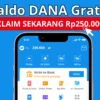 Klaim Saldo DANA Gratis Sampai Rp250.000 Cuma Klik Link Ini!