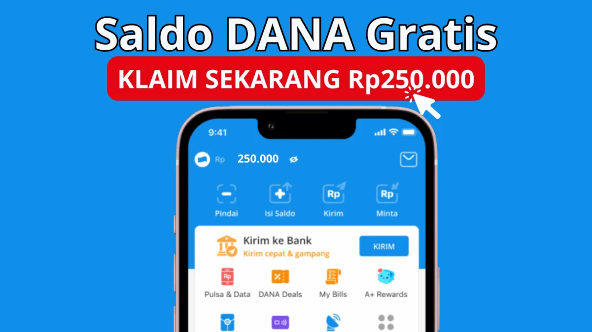 Klaim Saldo DANA Gratis Sampai Rp250.000 Cuma Klik Link Ini!