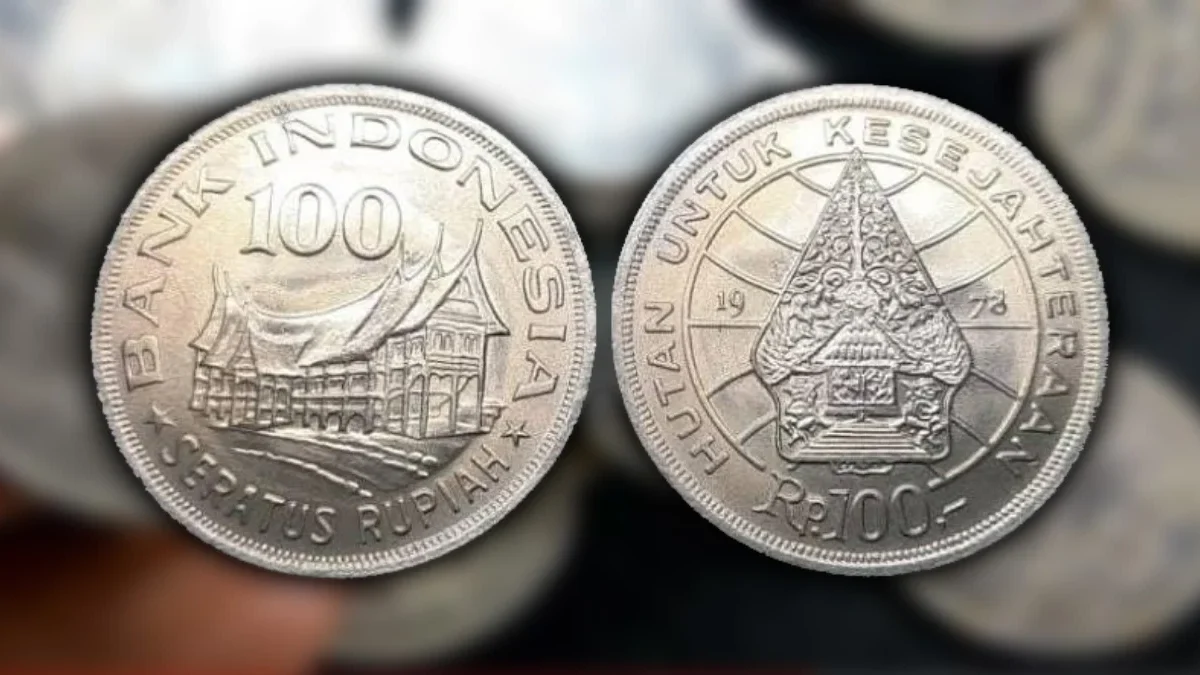 Jual Uang Koin Rp100 Rumah Gadang Tahun 1978