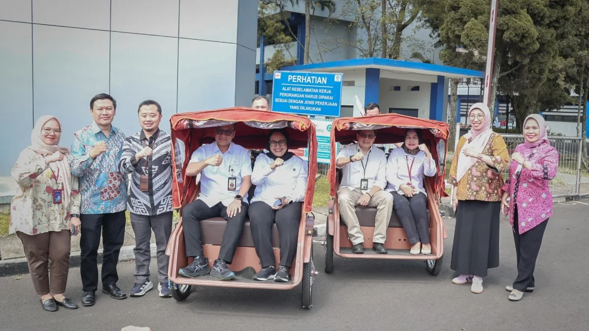 Becak Listrik Blist produksi PT LEN yang mulai didistribusikan. (dok PT LEN)