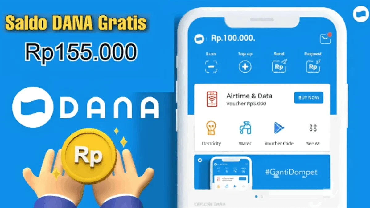 Saldo DANA Rp155.000 Setiap Hari, Cek Aplikasi Ini Saldo DANA Rp155.000 Setiap Hari, Cek Aplikasi Ini