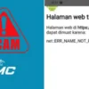 Website aplikasi OMC yang sudah tidak bisa di akses lagi
