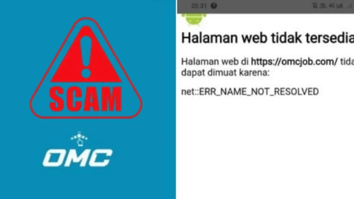 Babak Akhir Aplikasi OMC, Saldo Lenyap Website Juga Menghilang Website aplikasi OMC yang sudah tidak bisa di akses lagi