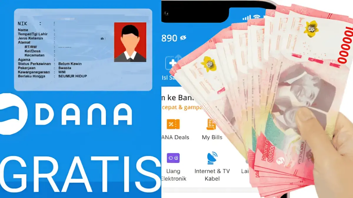 Cairkan Saldo Dana Rp600 Di Juli Ini, Cukup Login Pakai KTP Dan KK