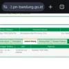 Jadwal sidang pertama kasus DPRD Banjar telah muncul di SIPP Pengadilan Negeri Tipikor Bandung. (tangkapan layar)