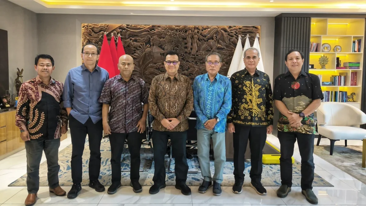 Perwakilan PWI saat audiensi di Kantor Kementerian Komdigi, Jakarta Pusat, Selasa (15/07/2025).