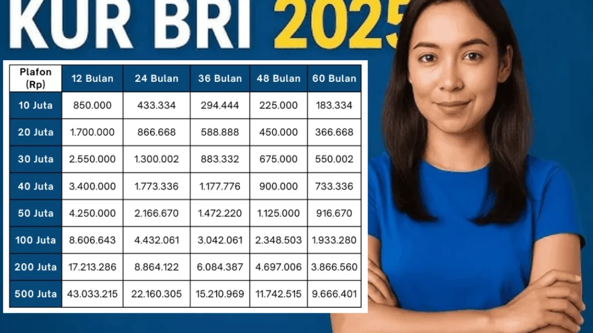 KUR BRI 2025 Pinjaman Hingga Rp80 Juta, Mana Tenor yang Paling Cocok?