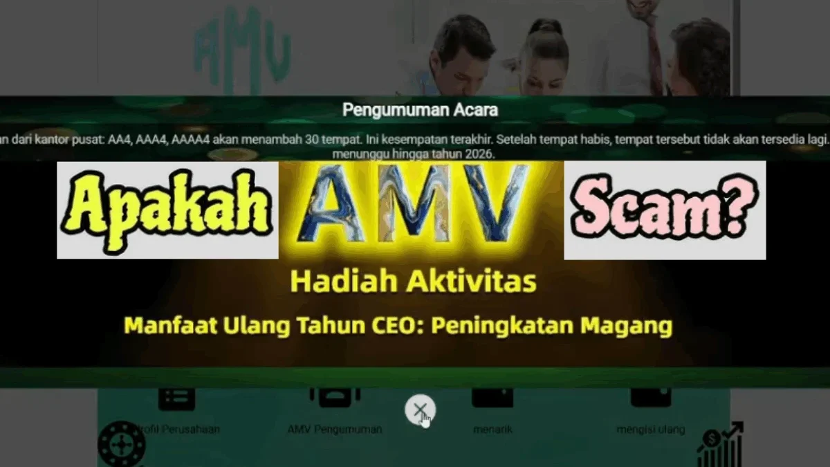 Rekarnasi Aplikasi AMV, Modus Penipuan Skema Ponzi Berkedok Investasi