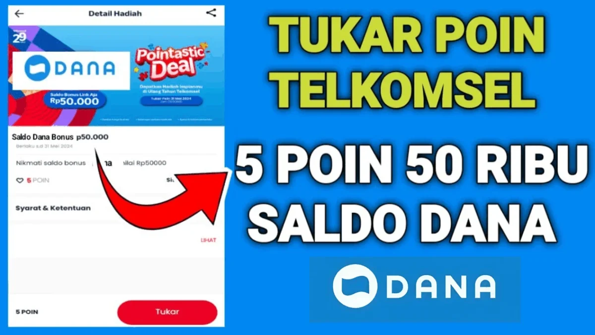 Tukar Poin Telkomsel Jadi Saldo DANA, Pulsa, dan Kuota Tukar Poin Telkomsel Jadi Saldo DANA, Pulsa, dan Kuota