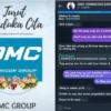 Salah satu bukti chat penipu yang sedang mendesak korban OMC untuk segera transfer