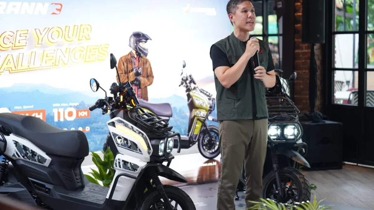 Indomobil eMotor Tyranno Menyapa Kota Bandung, Motor Listrik Stylish dengan DNA Petualang