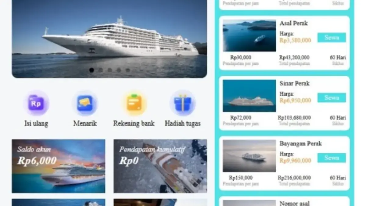 Aplikasi Silversea yang janjikan profit tanpa keluar modal.