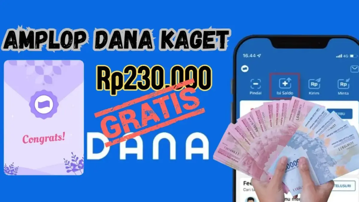 Amplop Saldo DANA Gartis siap diklaim