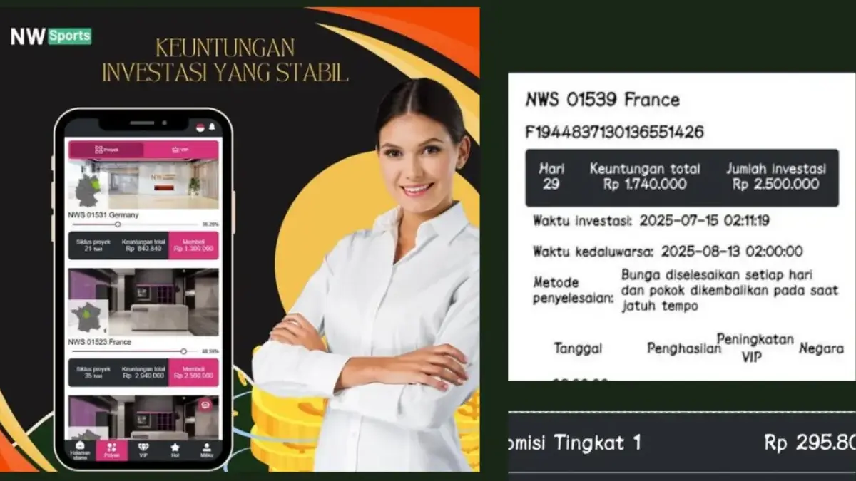 Aplikasi NW Sport Investasi Gym di Banyak Negara, Benarkan Sehat, Aman dan Menguntungkan? Aplikasi NW Sport