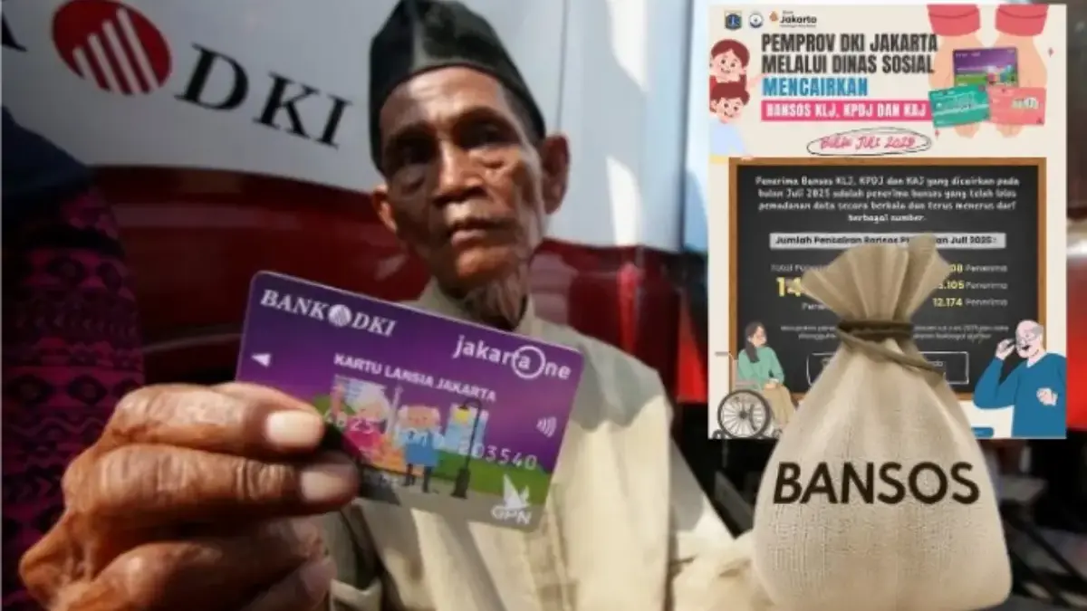 Pencairan bansos KLJ Juli 2025