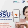Bantuan BSU Rp600.000 yang sempat mengalami keterlambatan pencairan.
