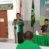 Ketua DPC PPP Kota Cimahi, Agus Solihin saat Sambutan dalam LKKD (mong)