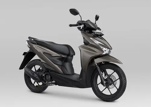Daftar Tipe dan Pilihan Warna Terbaru New Honda BeAT Series 2025 pasca Dapat Penyegaran, Harga OTR Tetap New Honda BeAT Series 2025 Tipe CBS warna baru Deluxe Matte Gray.