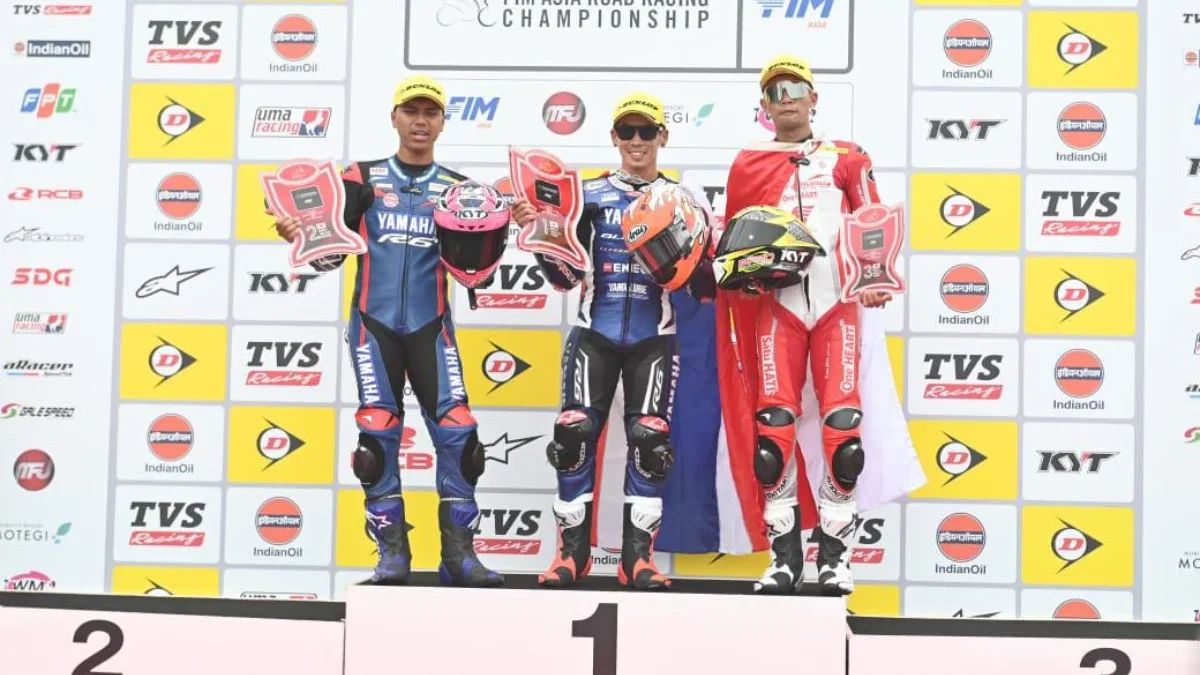 Pebalap AHM Raih Podium Race Pertama ARRC Jepang