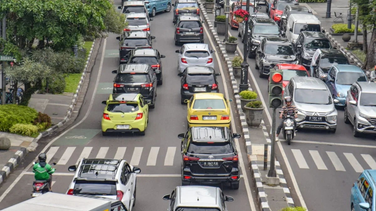 Ilustrasi macet di Kota Bandung