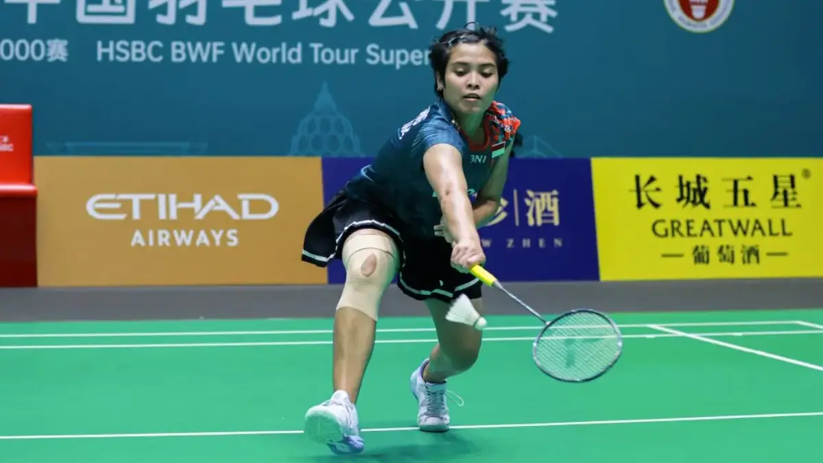 Gregoria Mariska Tunjung tunggal putri Indonesia di China Open 2025.