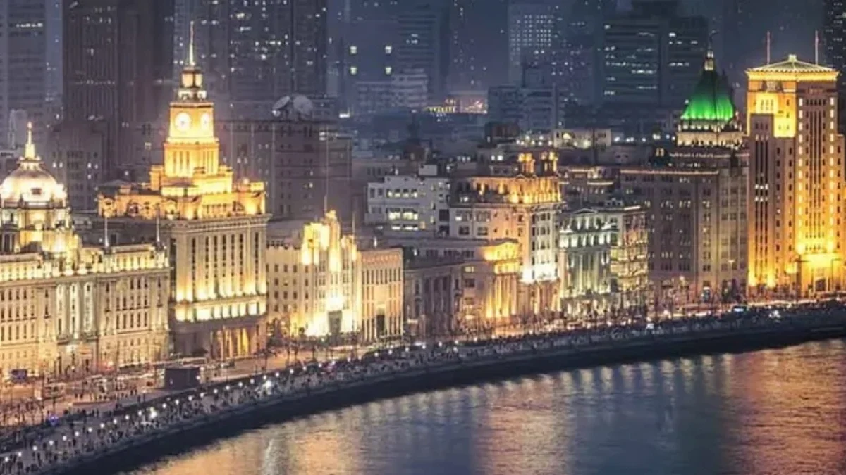 ILUSTRASI salah satu spot foto favorit di Shanghai.