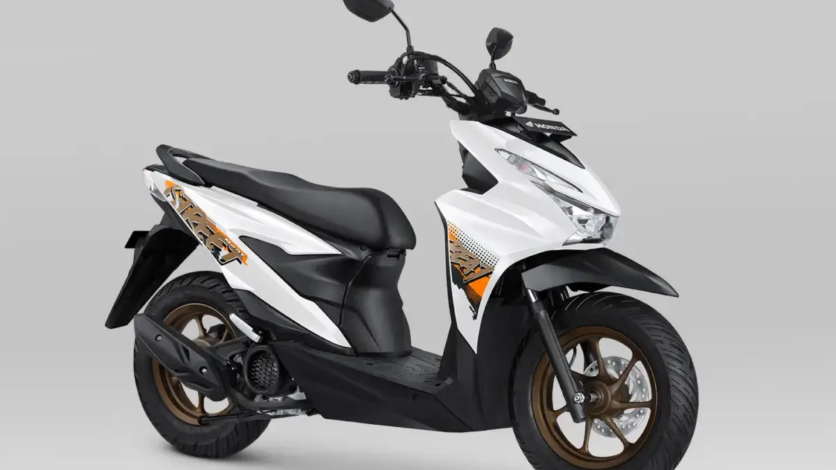 Visual Honda BeAT dan BeAT Street 2025 Makin Glamor dan Modern dengan Warna Terbaru, Segini Harganya New Honda BeAT Street warna Street White.