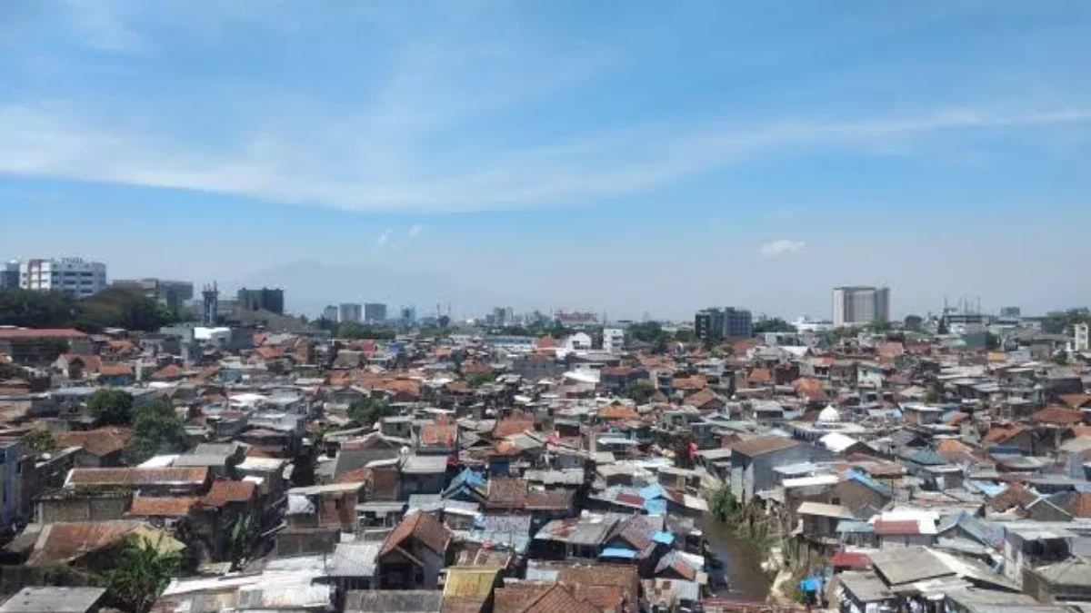 Ilustrasi kawasan padat penduduk di Kota Bandung. (Jabarekspres)