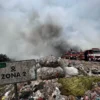 TPA Sarimukti di Kecamatan Cipatat, Bandung Barat saat alami kebakaran. Dok Jabar Ekspres/Suwitno