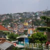 Foto ilustrasi pemukiman di dataran tinggi Kota Bandung (Jabarekspres)