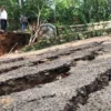 Pergerakan tanah di Kecamatan Rongga, Bandung Barat. Dok Jabar Ekspres/Suwitno