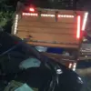 Truk pengangkut peralatan MBG terlibat kecelakaan di Kolmas Cisarua, Kabupaten Bandung Barat. Selasa (22/7). D