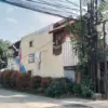 Gerbang depan perusahaan tekstil penyedia jasa celup benang dan produsen benang jahit PT Sanotexindo Jaya Lest