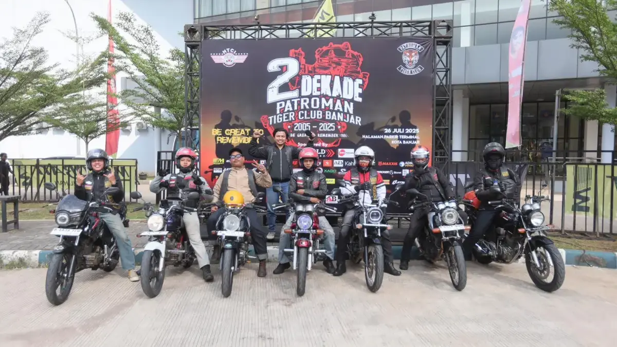 Patroman Tiger Club Banjar Rayakan 2 Dekade dengan Semangat Persaudaraan dan Kebanggaan Bikers