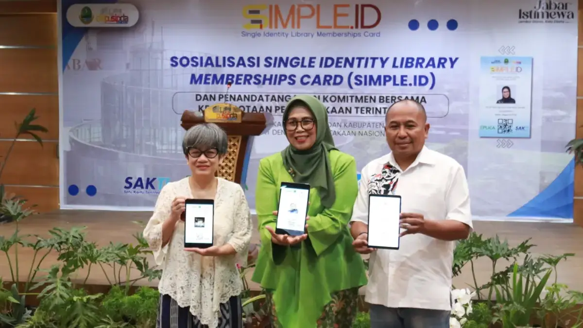 DISPUSIPDA Jabar Luncurkan SIMPLE.ID: Satu Kartu Akses Semua Perpustakaan, Sumedang Jadi Pilot Project Impleme