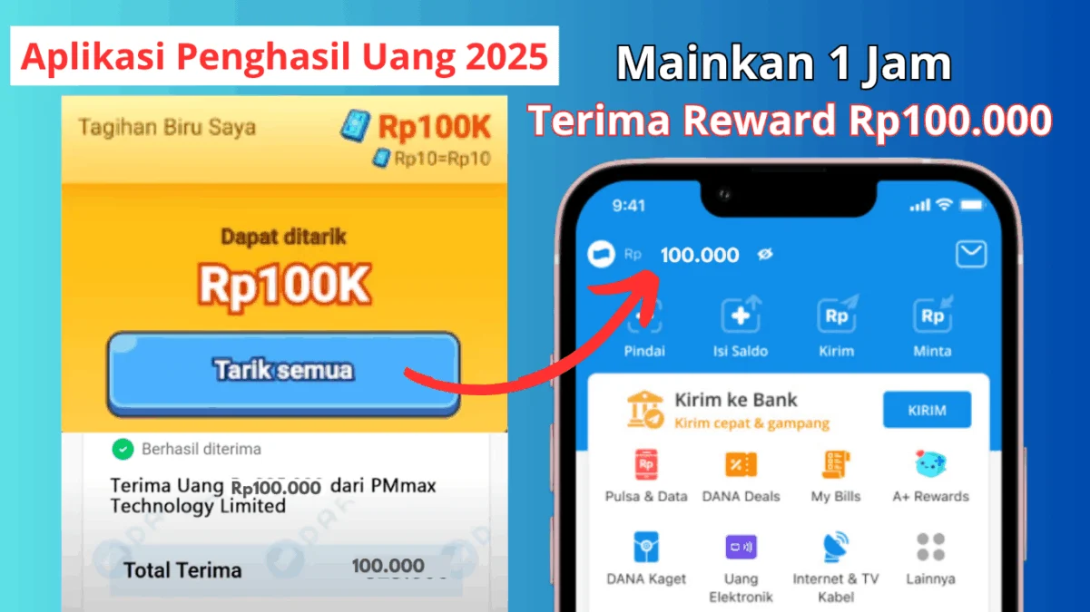 1 Jam Doang Main Terima Saldo Rp100 Ribu dari Aplikasi Penghasil Uang di Sini!