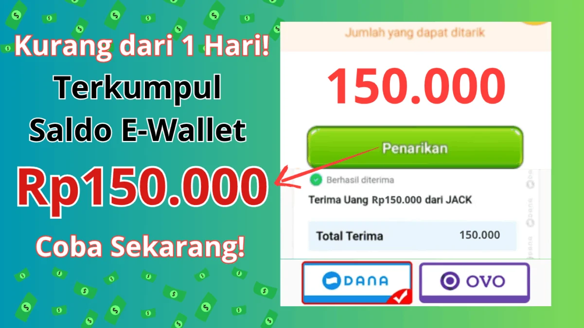1 Hari Ngumpulin Rp150.000 dengan Aplikasi Penghasil Uang 2025 Ini! 1 Hari Ngumpulin Rp150.000 dengan Aplikasi Penghasil Uang 2025 Ini!