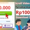 Cuma Scroll Video 10 Menit Terima Saldo Rp100.000 di Aplikasi Penghasil Uang Terbaru 2025