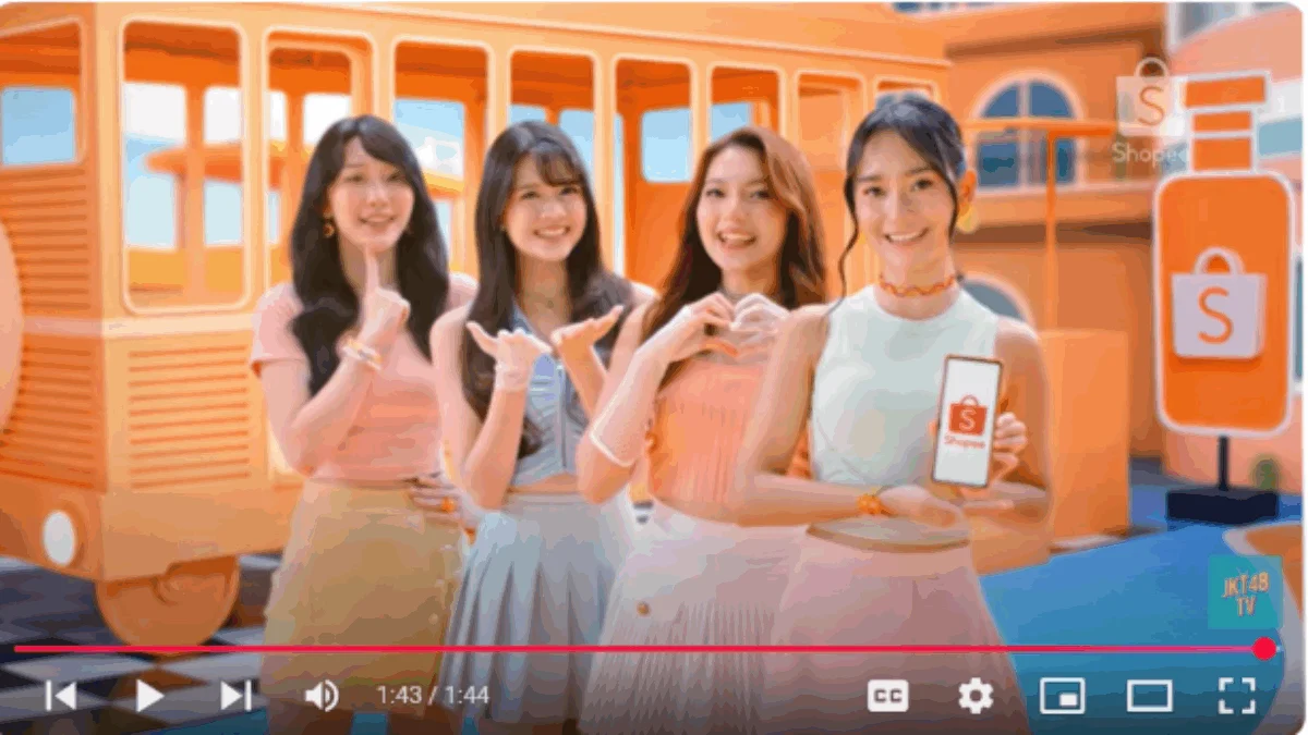 Keseruan JKT48 Bareng Shopee di Video Musik