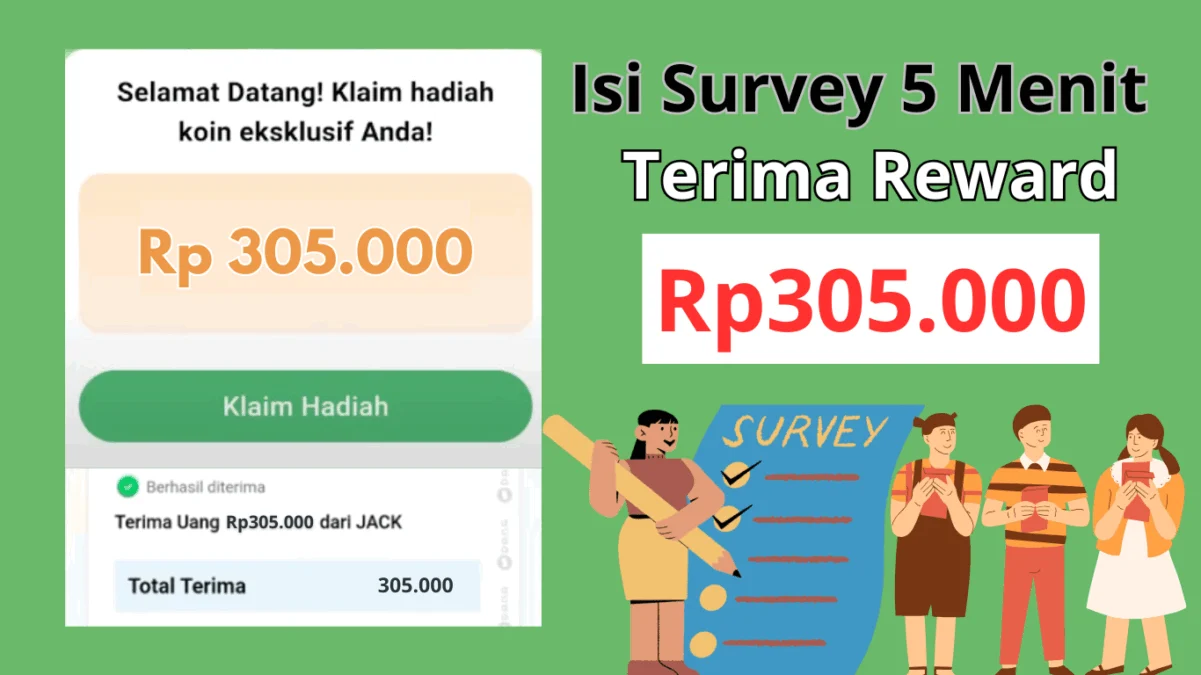 Isi Survey 5 Menit Aja Terima Saldo DANA Gratis Rp304.000 Isi Survey 5 Menit Aja Terima Saldo DANA Gratis Rp304.000
