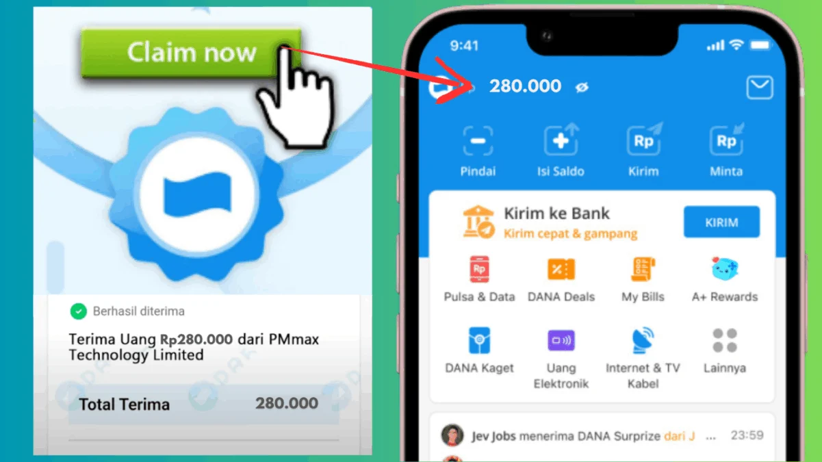 Tinggal Klaim Saldo DANA Gratis Rp280.000 Langsung Instan Cair!