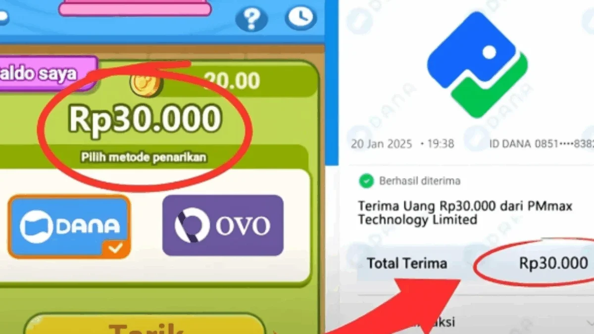 Login Sekali Langsung Dapat Rp30.000 Saldo DANA Gratis dari Game ini