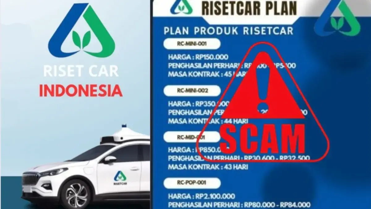Aplikasi Risetcar yang mulai gagal WD