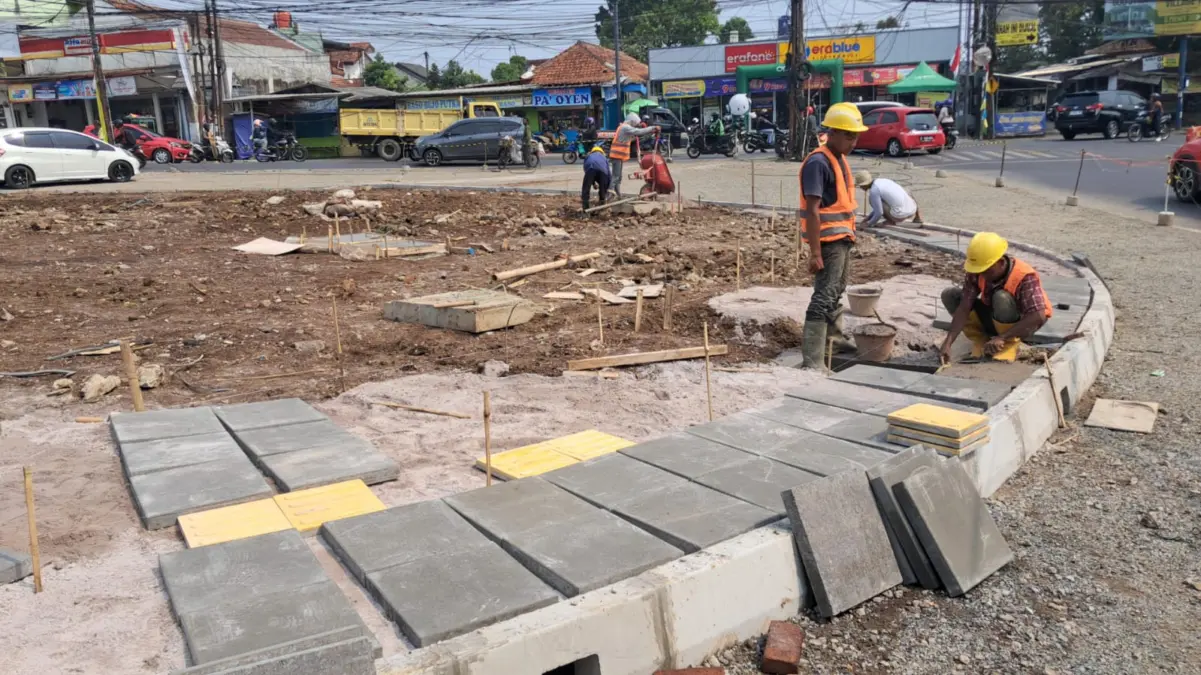 Proyek Infrastruktur Bundaran Jati Habiskan Rp2,2 Miliar dari APBD Cimahi