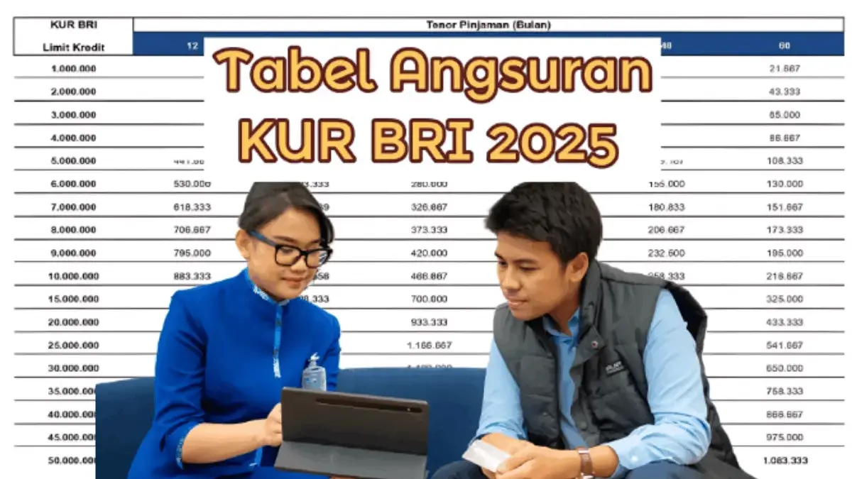 Cek Tabel KUR BRI 2025 Terbaru Agustus Pinjam Rp500 Juta, Cicilan Mulai Rp180 Ribuan Cek Tabel KUR BRI 2025 Terbaru Agustus Pinjam Rp500 Juta, Cicilan Mulai Rp180 Ribuan